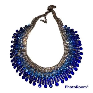 Rhinestone collar necklace